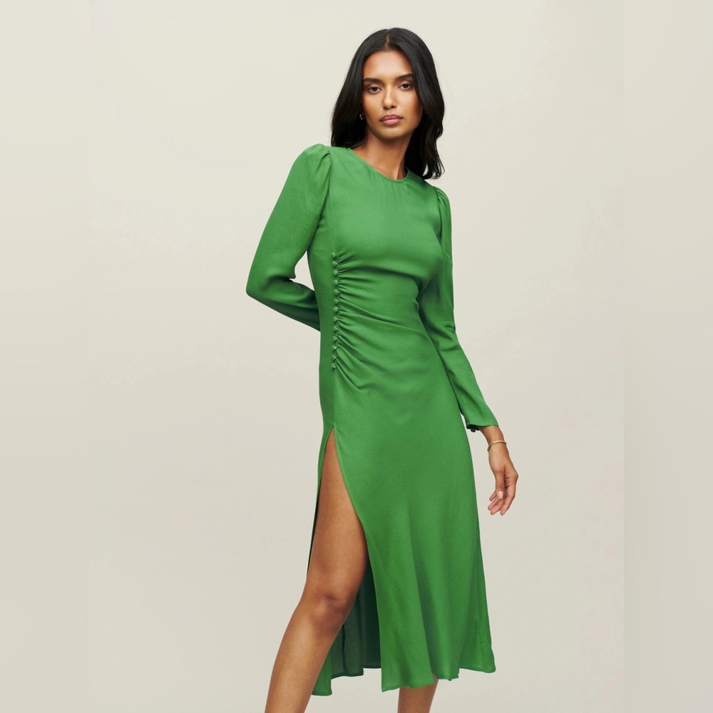 NWT Reformation Freda Kelly Green Dress- size 0